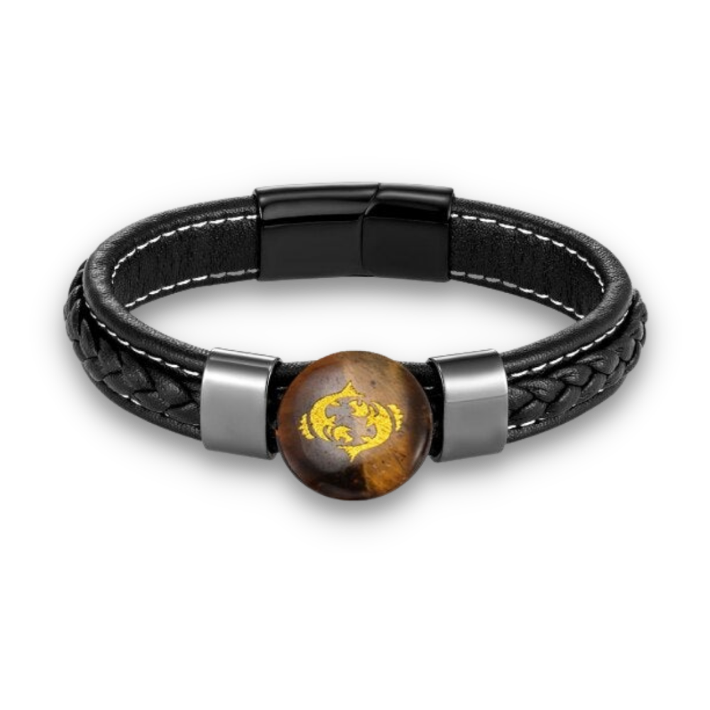 Bracelet en Oeil de tigre "Courage & Audace"