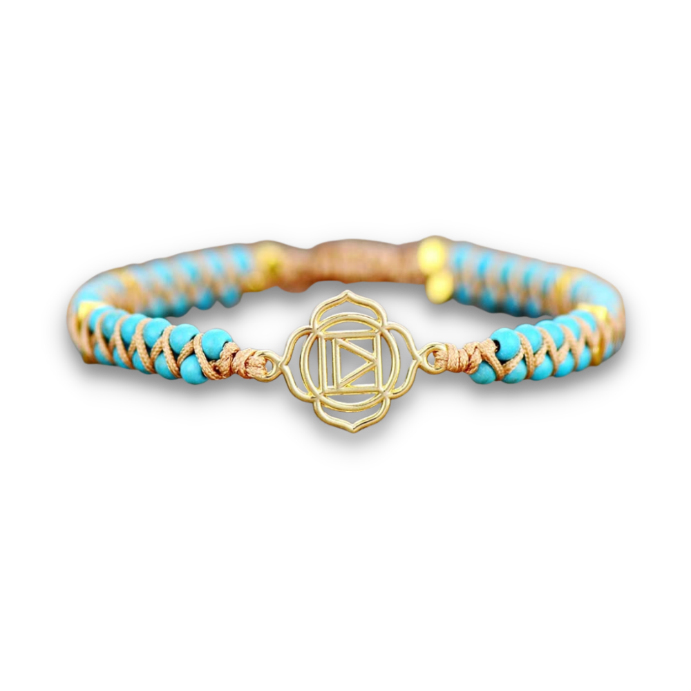 Bracelet Reiki en Turquoise bleue "Sérénité & Bien être"