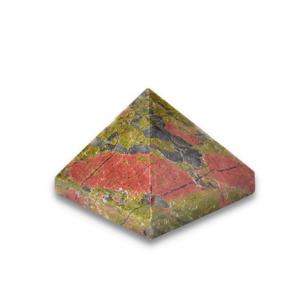 Pyramide Guérison en Unakite "Confiance & Sagesse"
