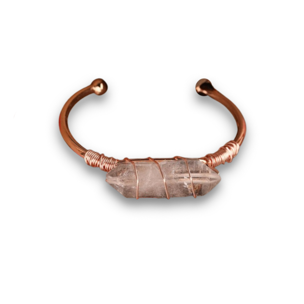 Bracelet en Quartz "Clairvoyance & Sagesse" - Obélisque