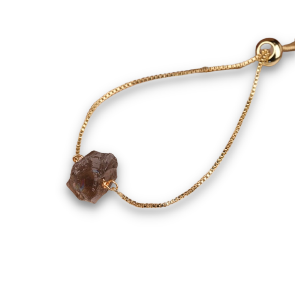 Bracelet en Quartz fumé "Lucidité & Concentration"