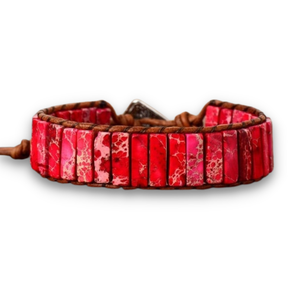 Bracelet Bohémien en Jaspe "Épanouissement & Estime de soi"