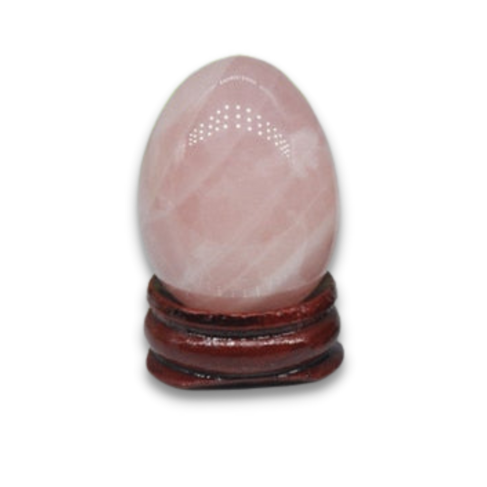 Oeuf de Yoni Massage en Quartz rose "Amour & Confiance en soi"