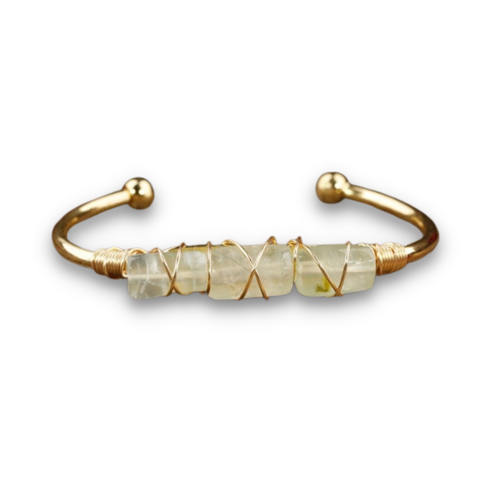 Bracelet en Prehnite "Conscience & Acceptation"