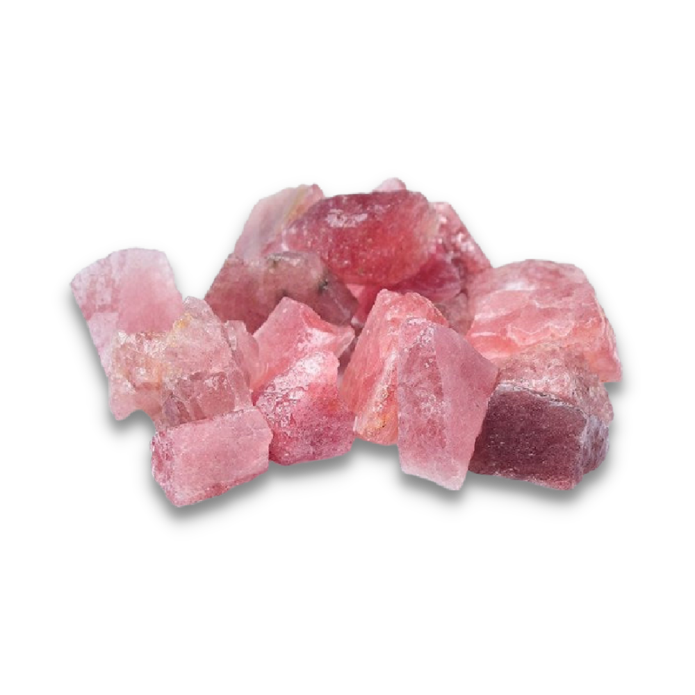 Pierres en Vrac Reiki en Quartz fraise "Légèreté & Amour"
