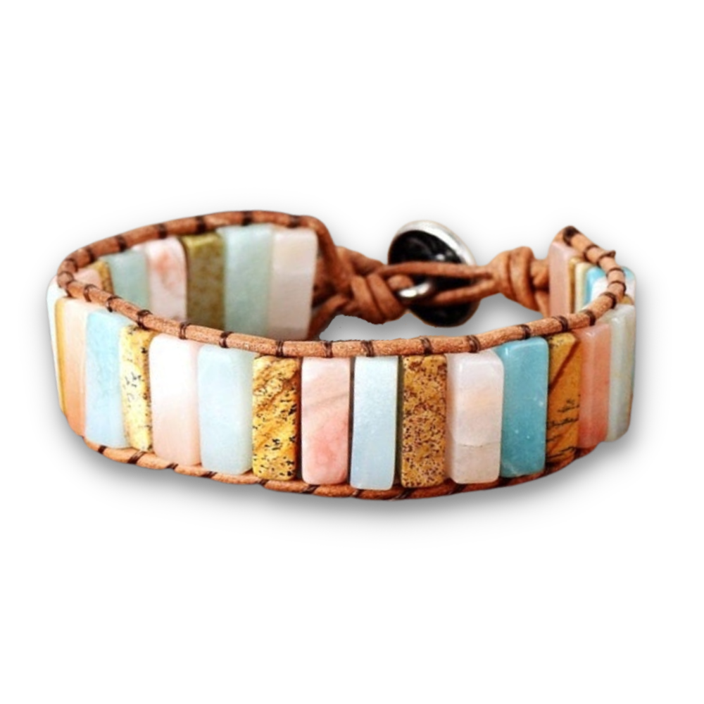 Bracelet Bohémien en Jaspe "Épanouissement & Estime de soi"