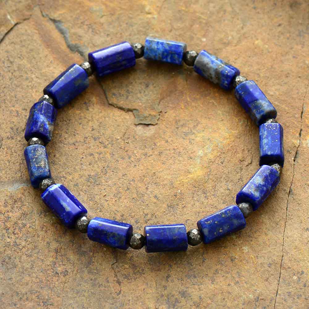Bracelet Yoga en Lapis Lazuli "Santé & Harmonie"