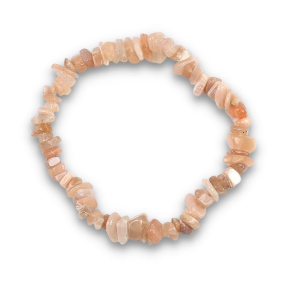 Bracelet Baroque en Pierre de lune orange "Guérison & Estime de soi"