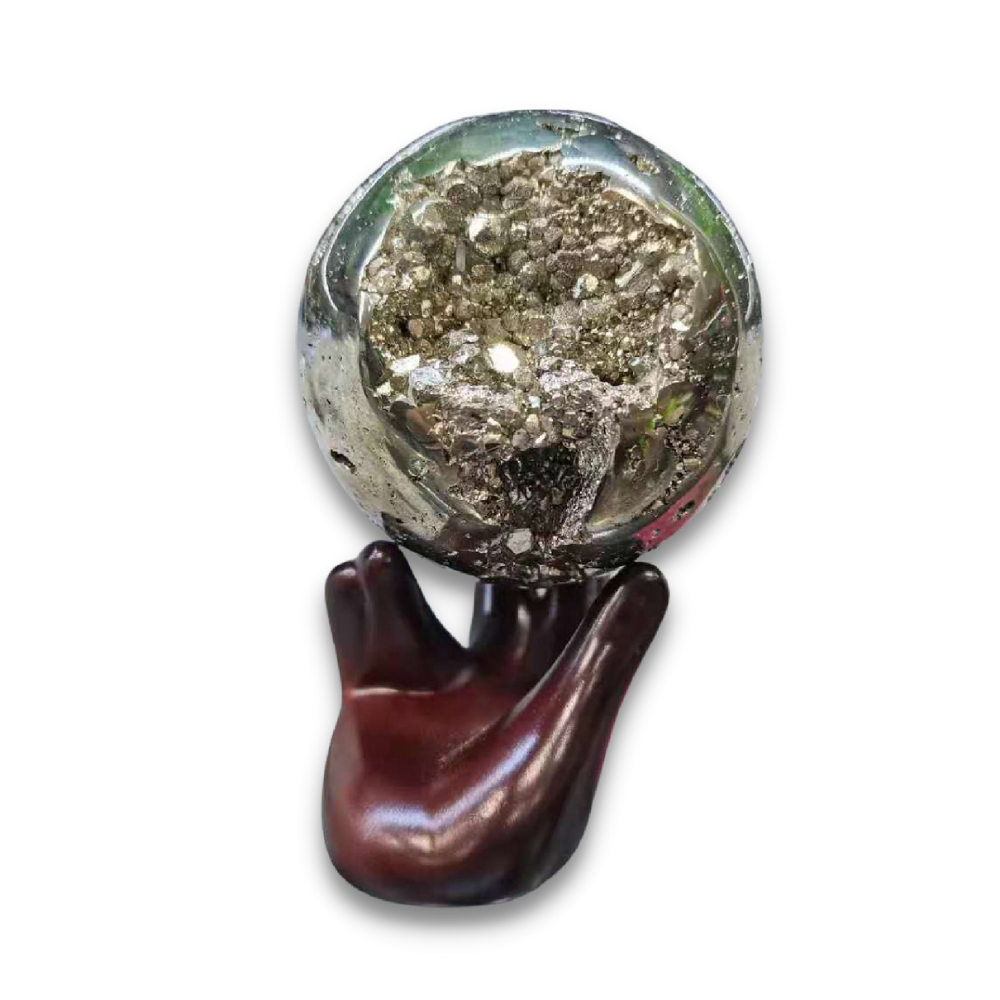 Boule en Chalcopyrite "Déblocage & Spiritualité"