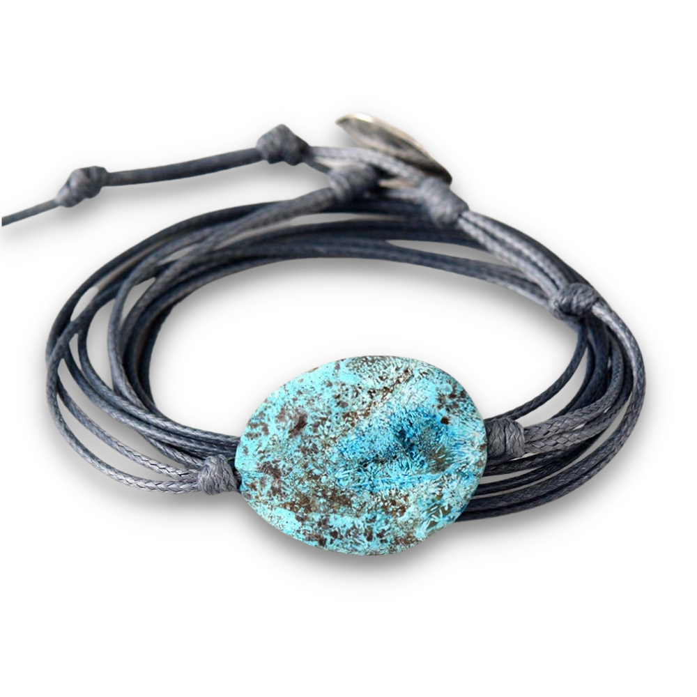 Bracelet Bohémien en Jaspe "Épanouissement & Estime de soi" - Cabochon