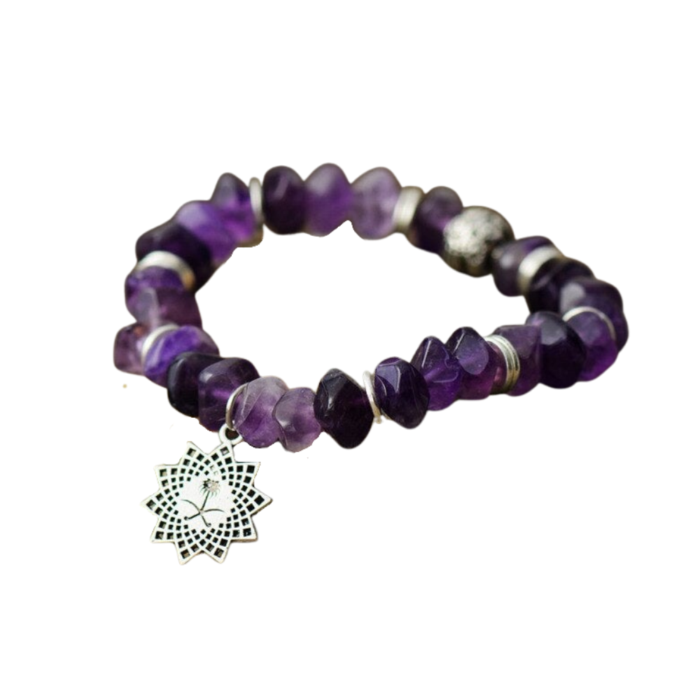Bracelet en Améthyste "Force & Sagesse"