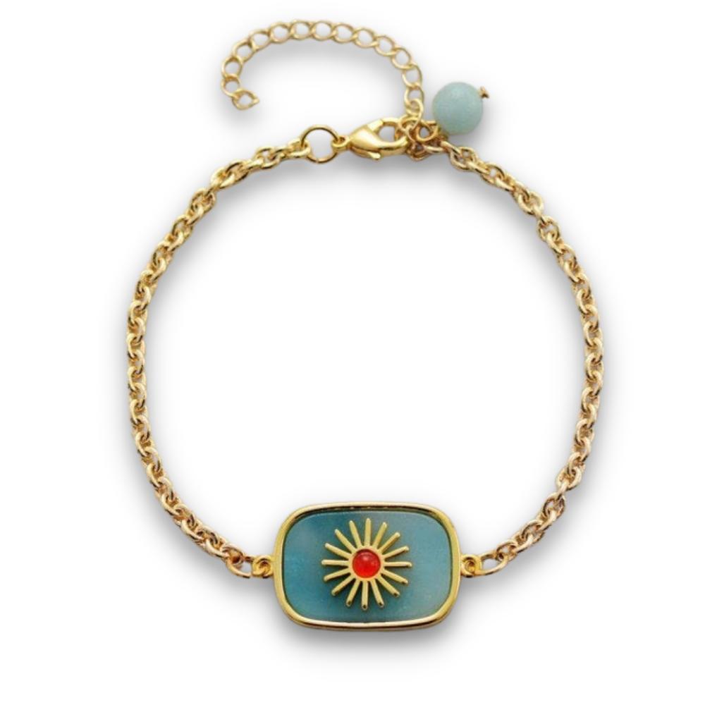 Bracelet en Amazonite "Paix & Courage"