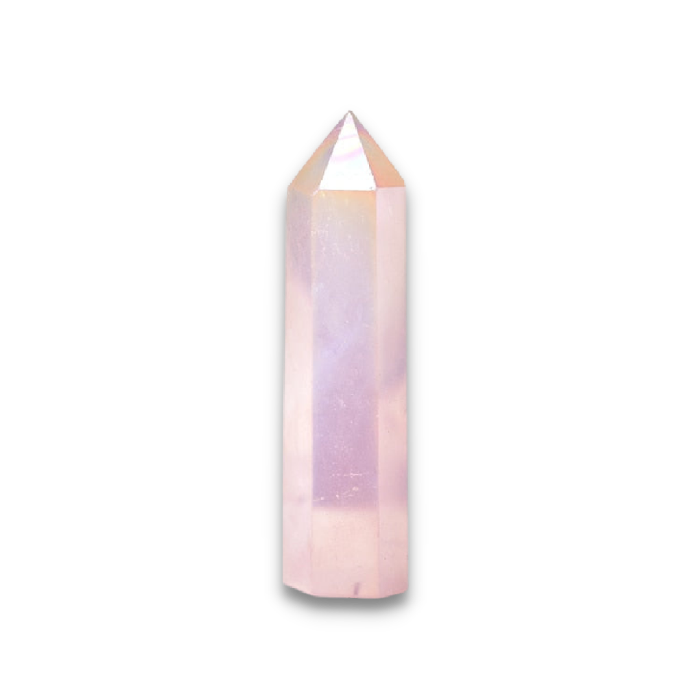 Obélisque Reiki en Quartz rose "Amour & Confiance en soi"