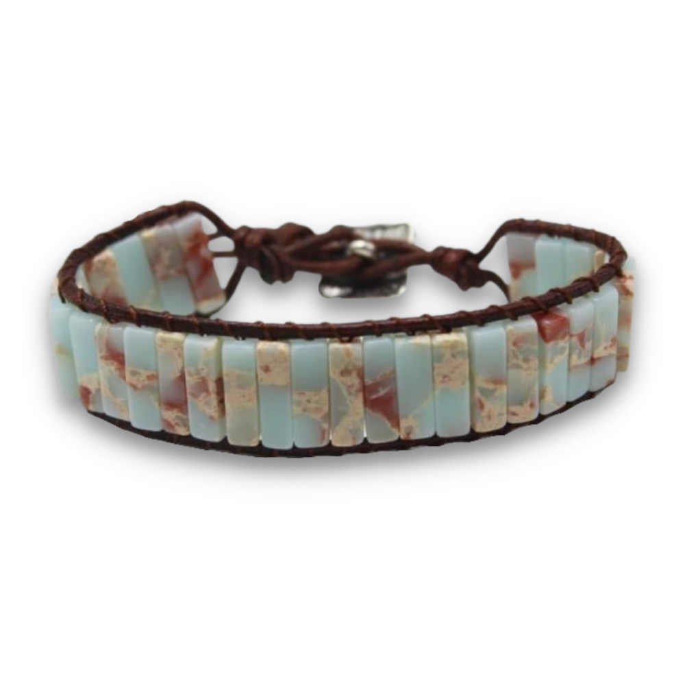 Bracelet Bohémien en Jaspe "Épanouissement & Estime de soi"