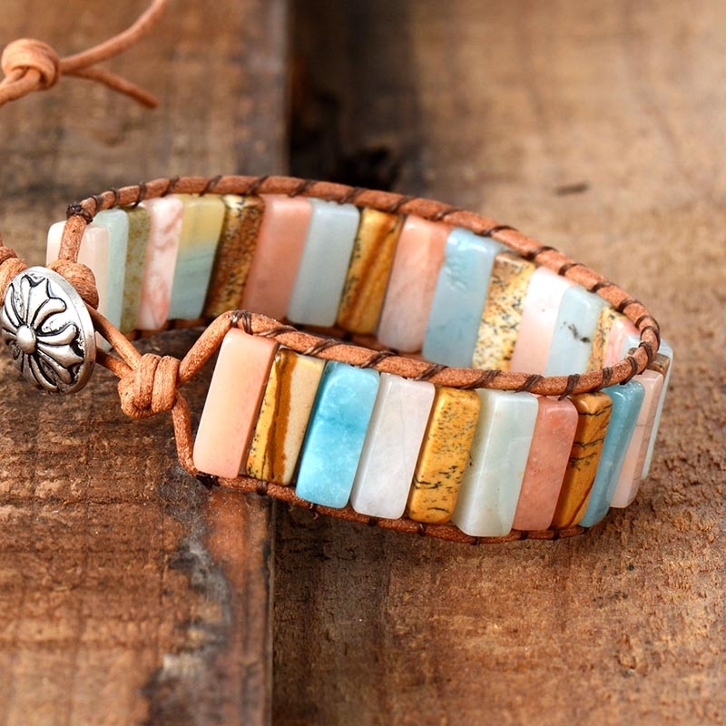 Bracelet Bohémien en Jaspe "Épanouissement & Estime de soi"