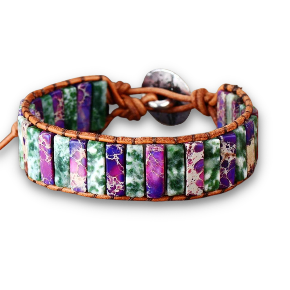 Bracelet Bohémien en Jaspe "Épanouissement & Estime de soi"
