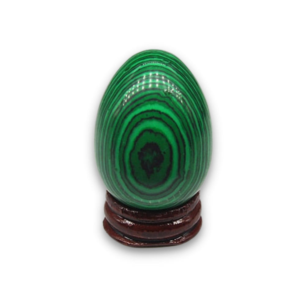 Oeuf de Yoni Reiki en Malachite "Protection & Clairvoyance"
