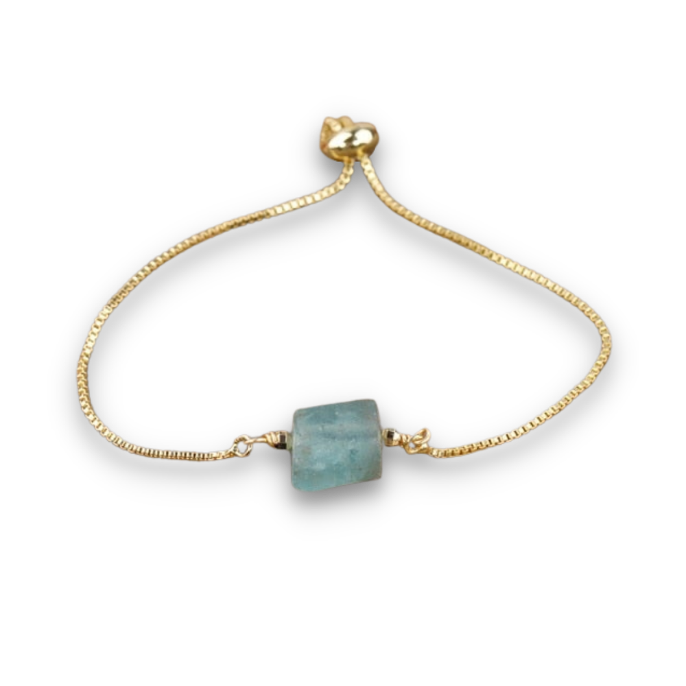 Bracelet en Apatite bleue "Communication & Relaxation"