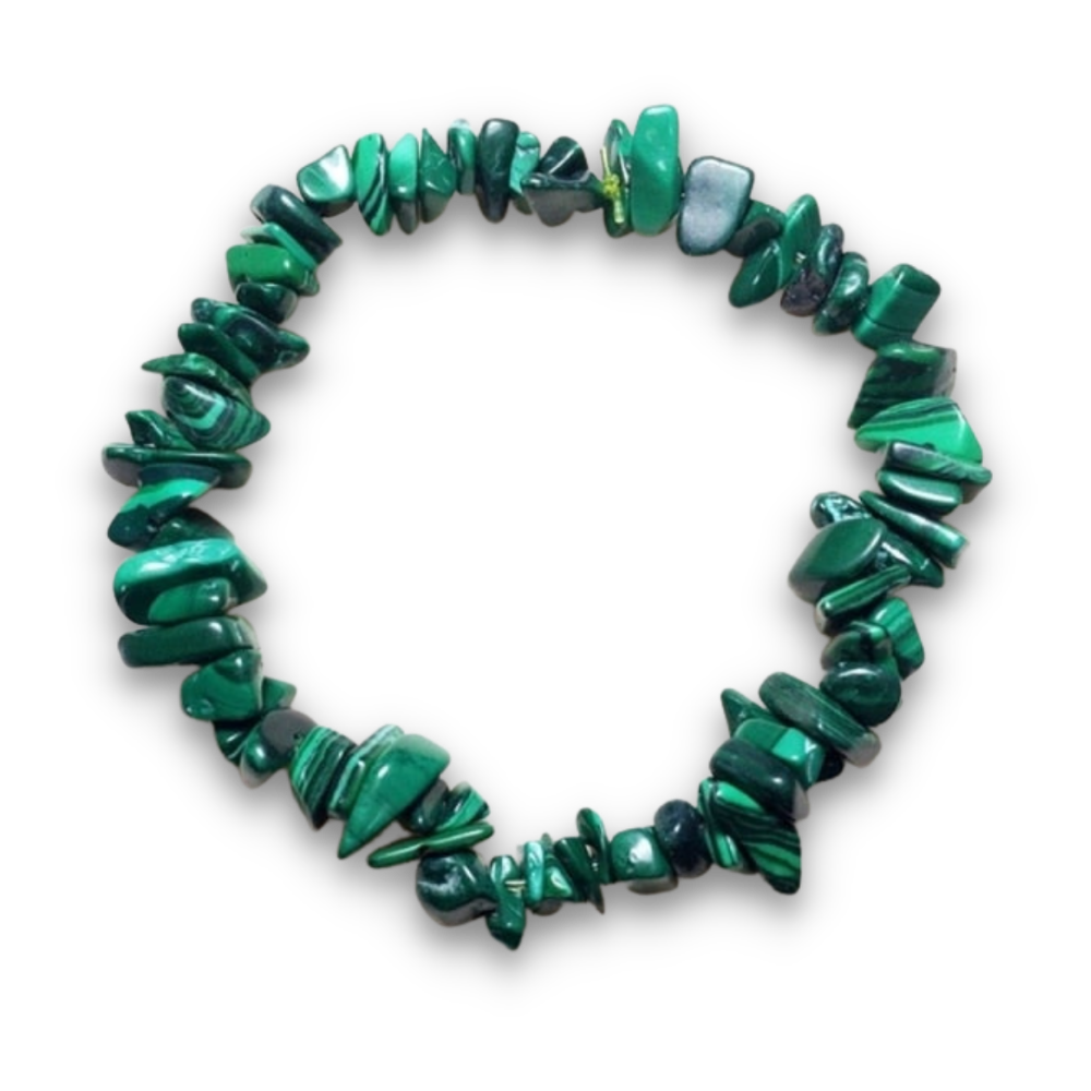 Bracelet Baroque en Malachite "Protection & Clairvoyance"