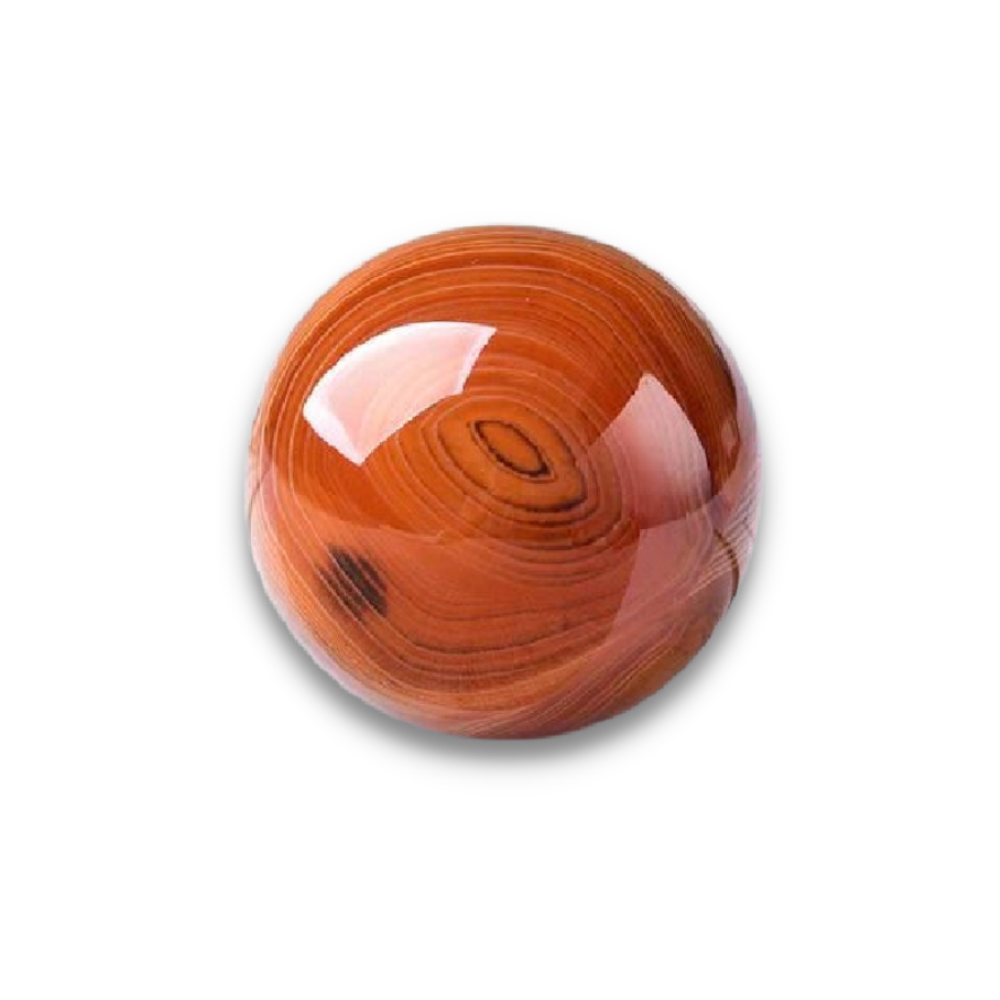 Boule Guérison en Agate feu "Énergie & Sécurité"