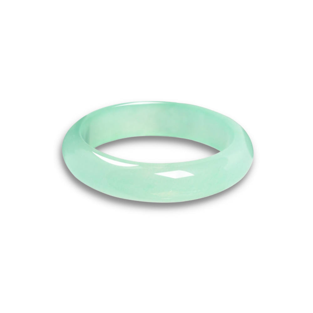 Bracelet Jonc en Jade "Tempérance & Tolérance"