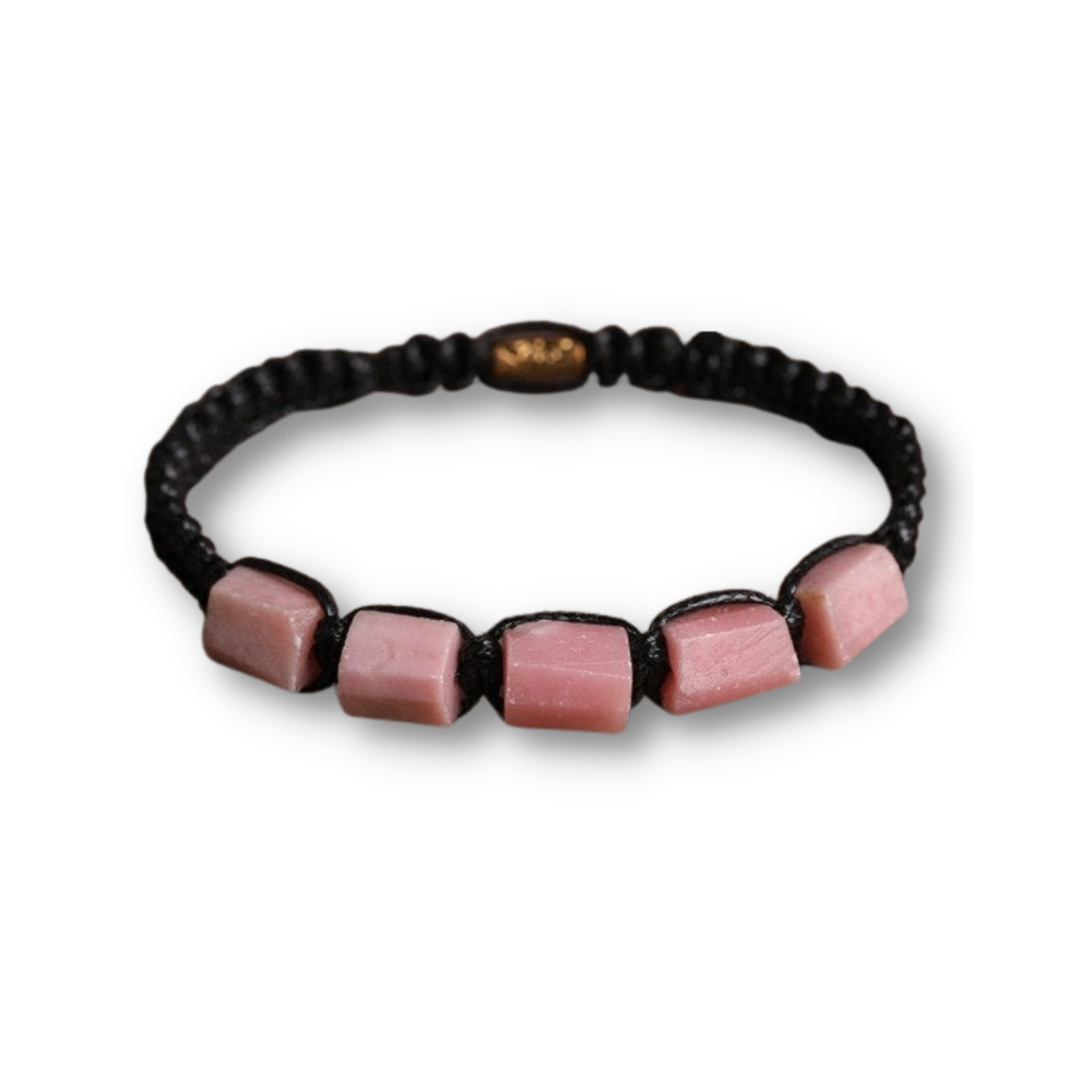 Bracelet Shamballa en Opale rose "Espoir & Guérison"