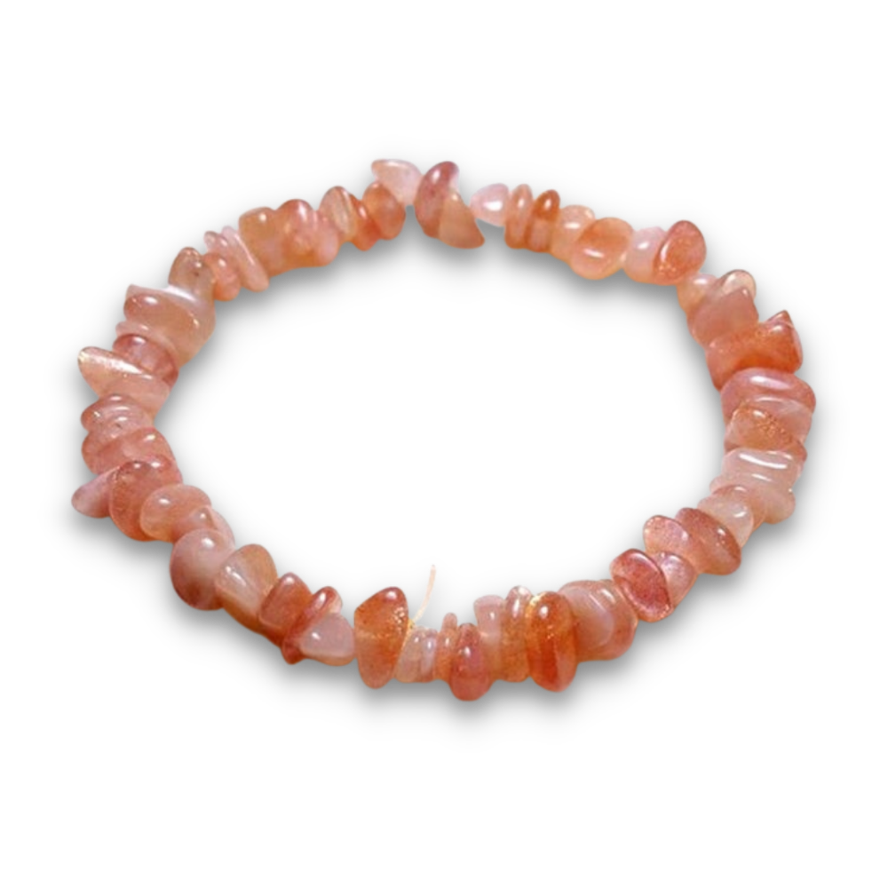 Bracelet Baroque en Pierre de lune orange "Guérison & Estime de soi"