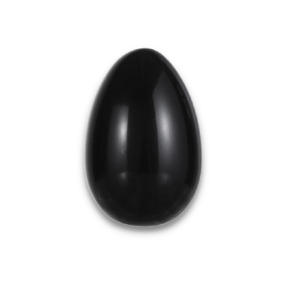 Oeuf de Yoni Guérison en Obsidienne noire "Protection & Réconfort"