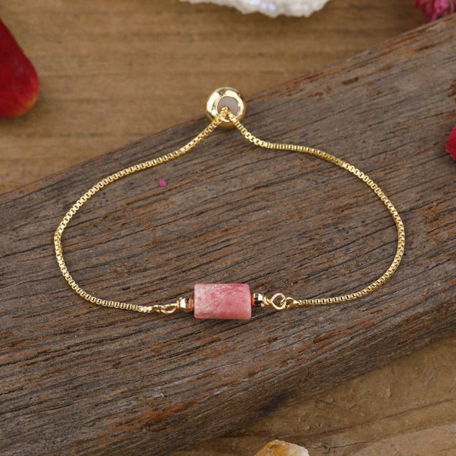 Bracelet en Rhodonite "Amour & Bienveillance"