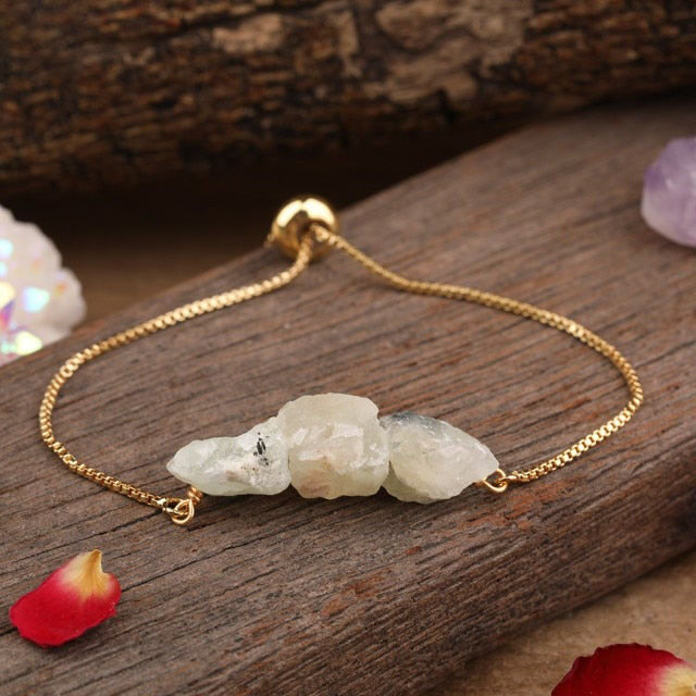 Bracelet en Prehnite "Conscience & Acceptation"