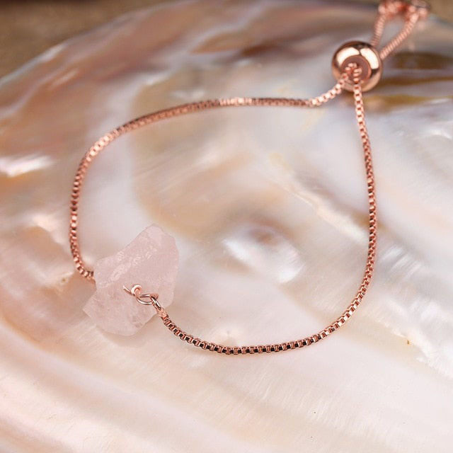 Bracelet en Quartz rose "Amour & Confiance en soi"