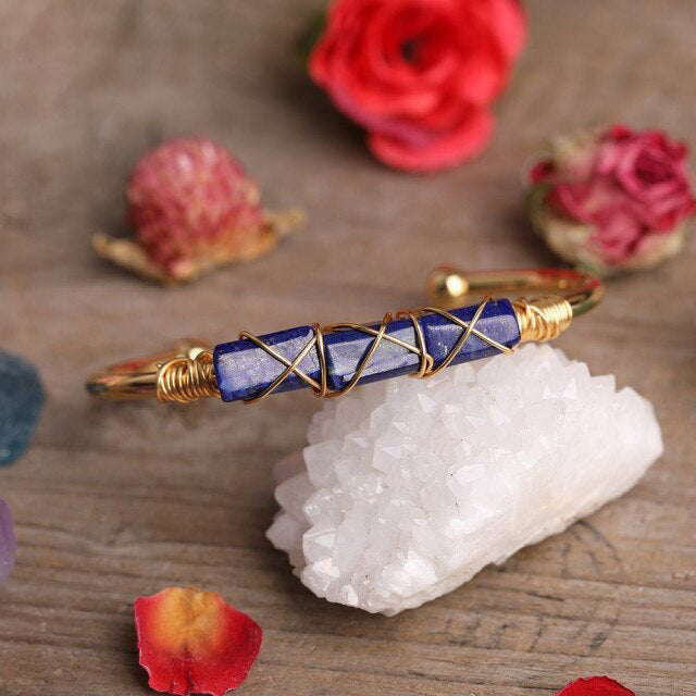 Bracelet en Lapis Lazuli "Santé & Harmonie"