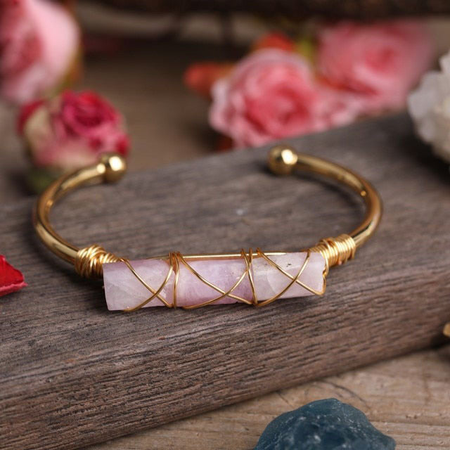 Bracelet en Kunzite "Relaxation & Concentration"