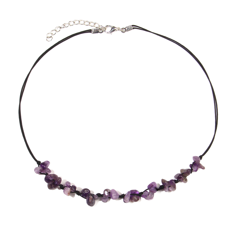 Collier en Améthyste "Force & Sagesse"