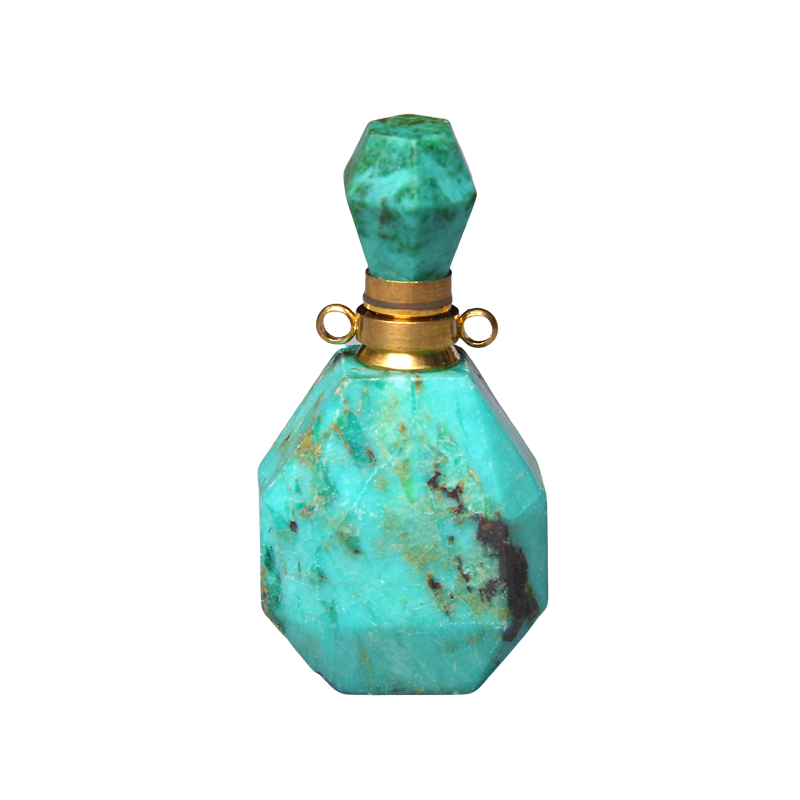 Pendentif Reiki en Turquoise "Stabilité & Empathie" - Flacon