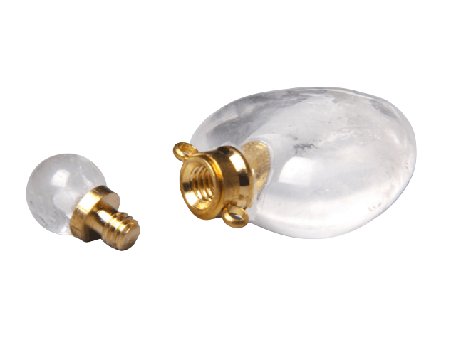 Pendentif Guérison en Quartz "Clairvoyance & Sagesse" - Flacon