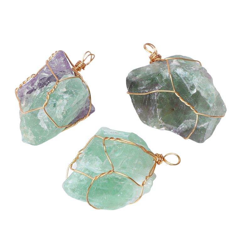 Pendentif en Fluorite "Stabilité & Clairvoyance"