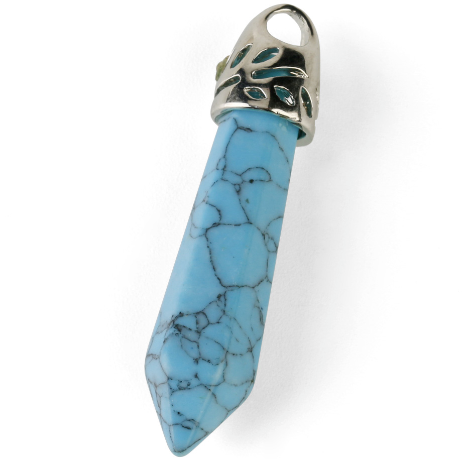 Pendentif Guérison en Turquoise "Stabilité & Empathie" - Prisme