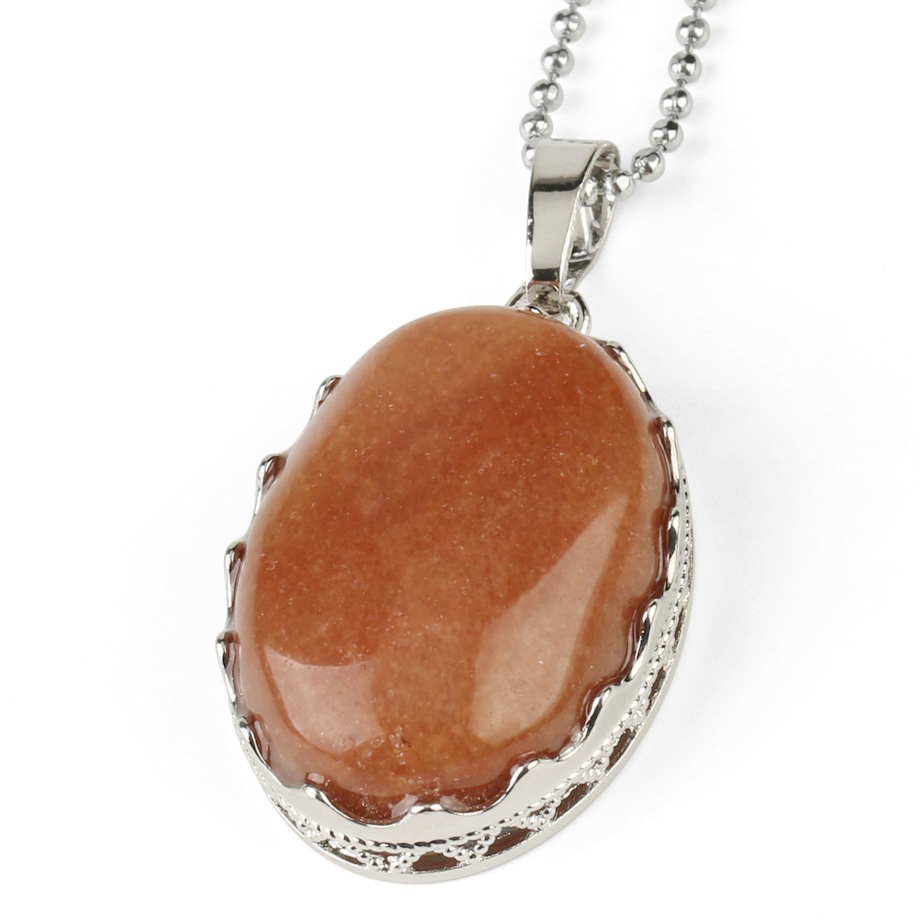 Chaîne et son Pendentif Reiki en Jade "Tempérance & Tolérance" - Cabochon