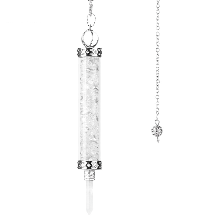 Pendule en Cristal de roche "Clairvoyance & Intuition"