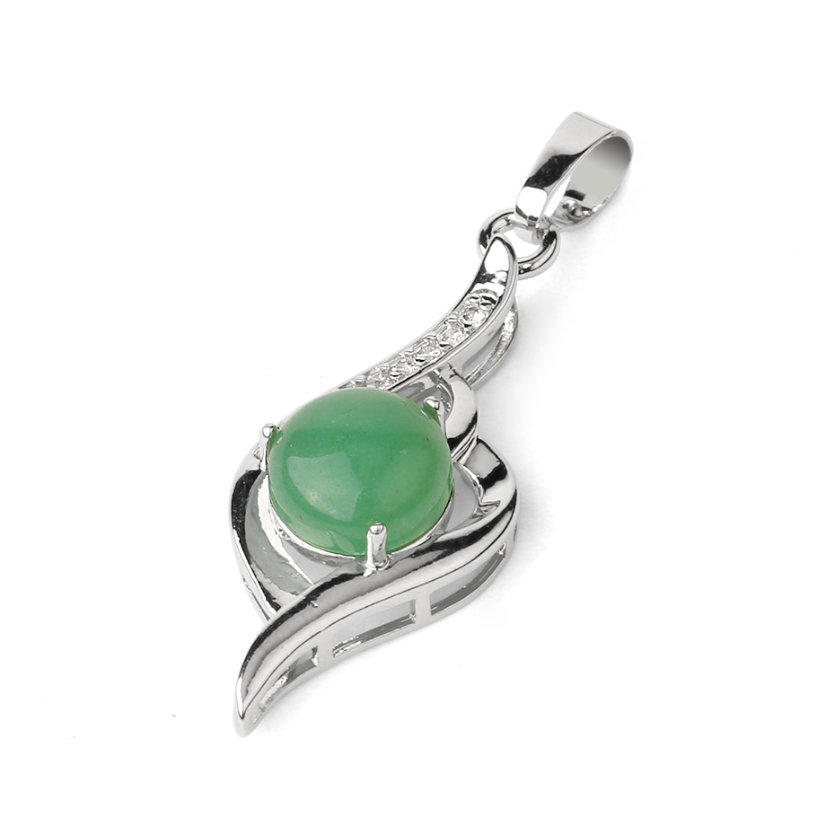 Pendentif en Aventurine verte "Développement & Épanouissement"