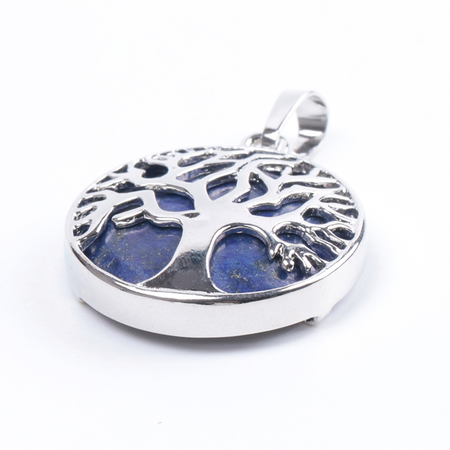 Pendentif en Lapis-Lazuli "Santé & Harmonie" - Arbre de vie
