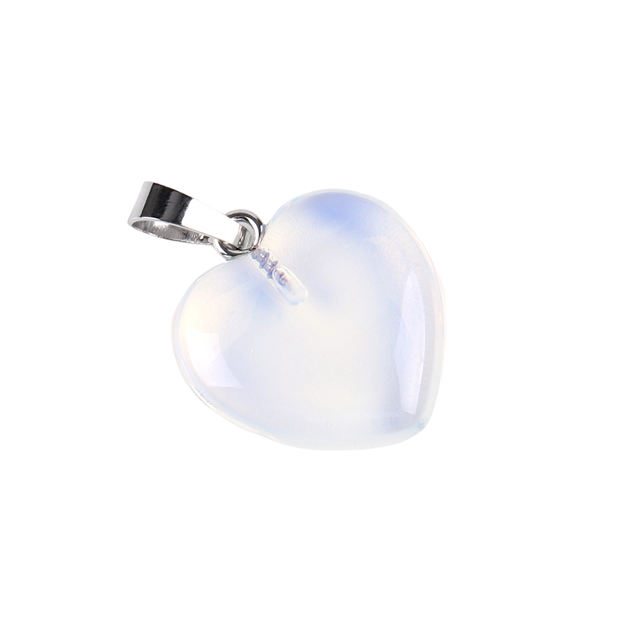 Pendentif Guérison en Opale "Créativité & Spontanéité" - Coeur