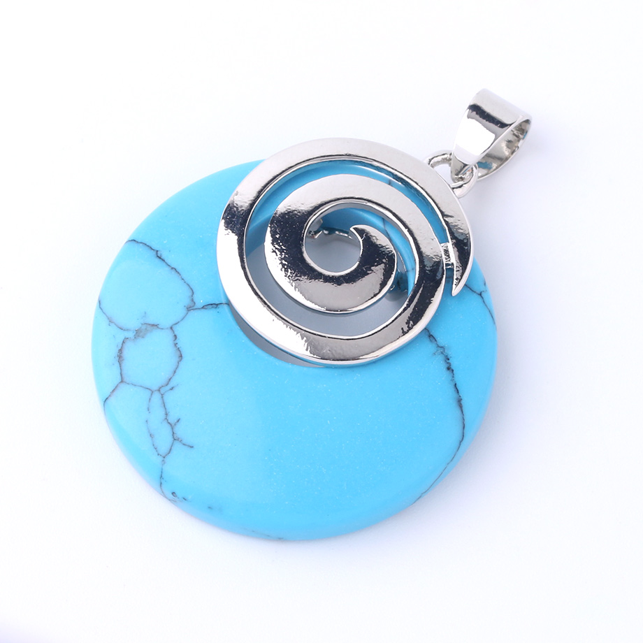 Pendentif en Turquoise "Stabilité & Empathie"