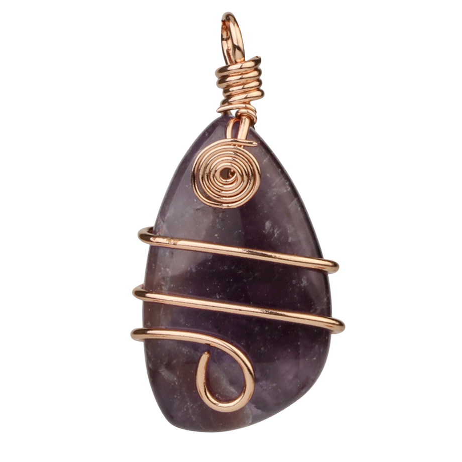 Pendentif en Améthyste "Force & Sagesse"