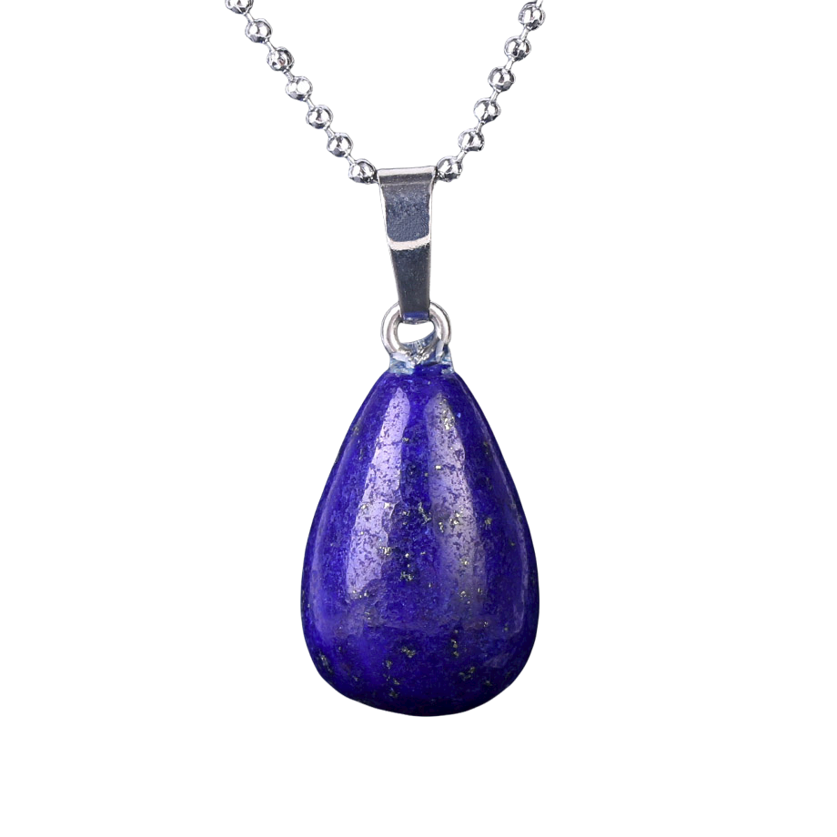 Chaîne et son Pendentif en Lapis-Lazuli "Santé & Harmonie" - Goutte