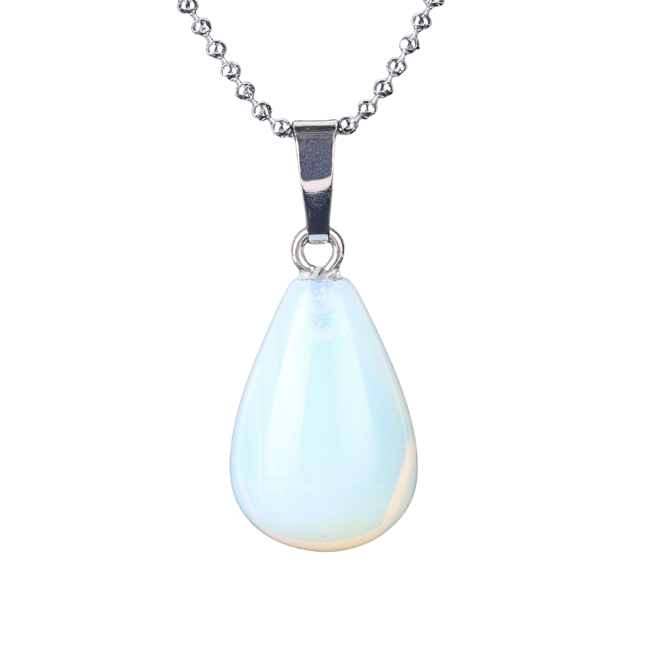 Chaîne et son Pendentif en Opale "Créativité & Spontanéité" - Goutte