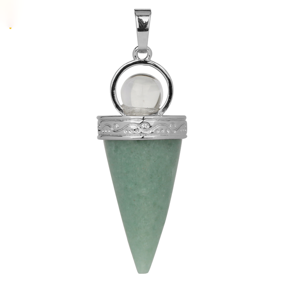 Pendentif Guérison en Aventurine verte "Développement & Épanouissement"