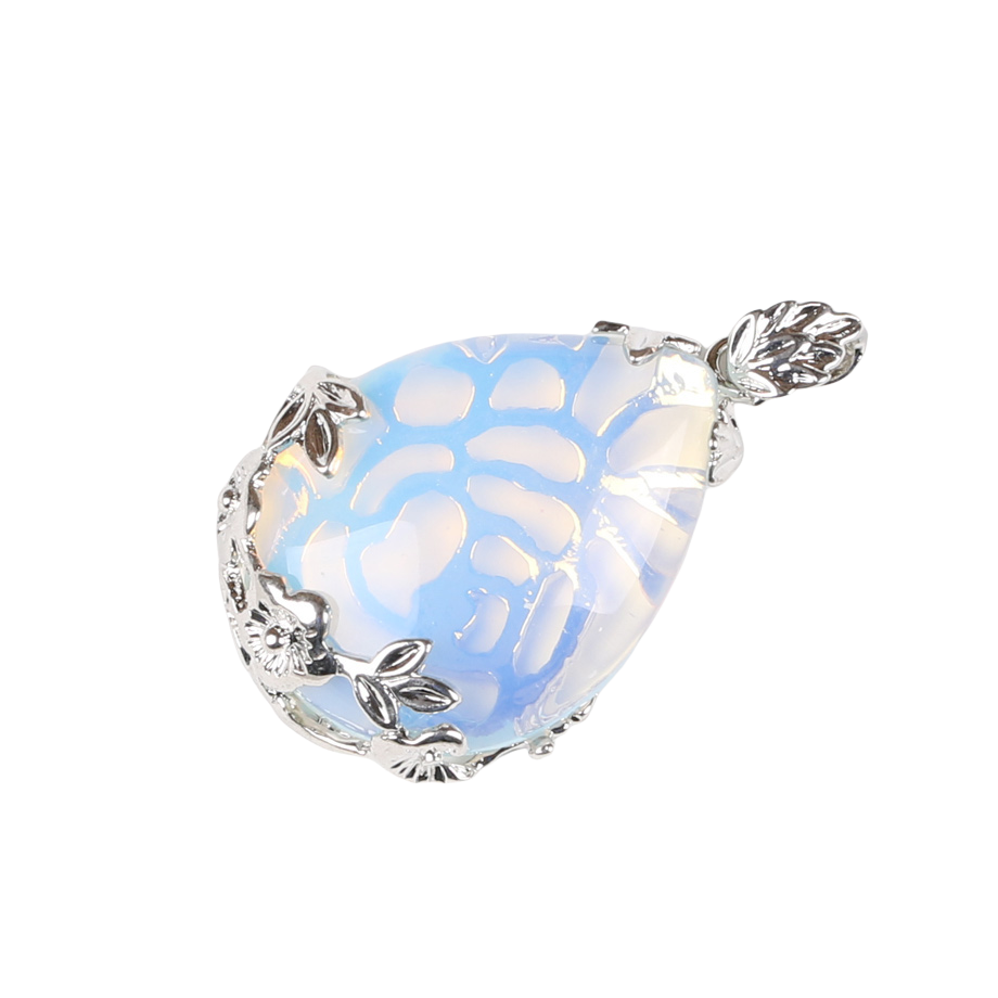 Pendentif Reiki en Opale "Créativité & Spontanéité" - Goutte