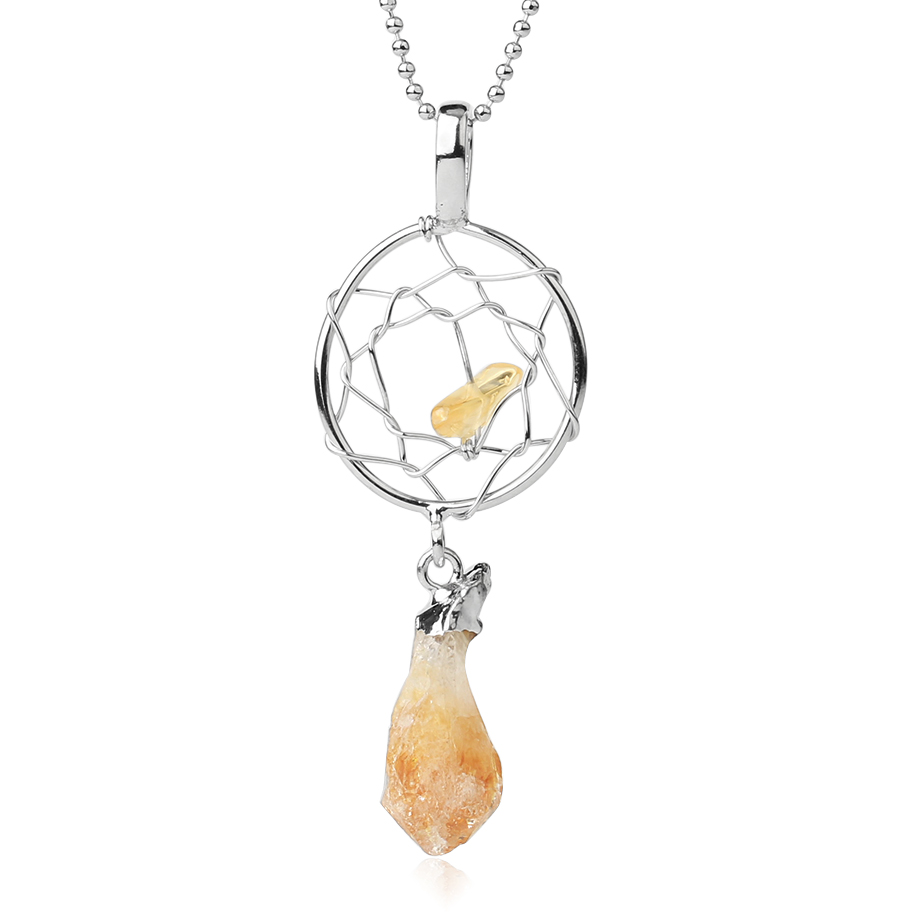Chaîne et son Pendentif en Citrine "Joie & Abondance"